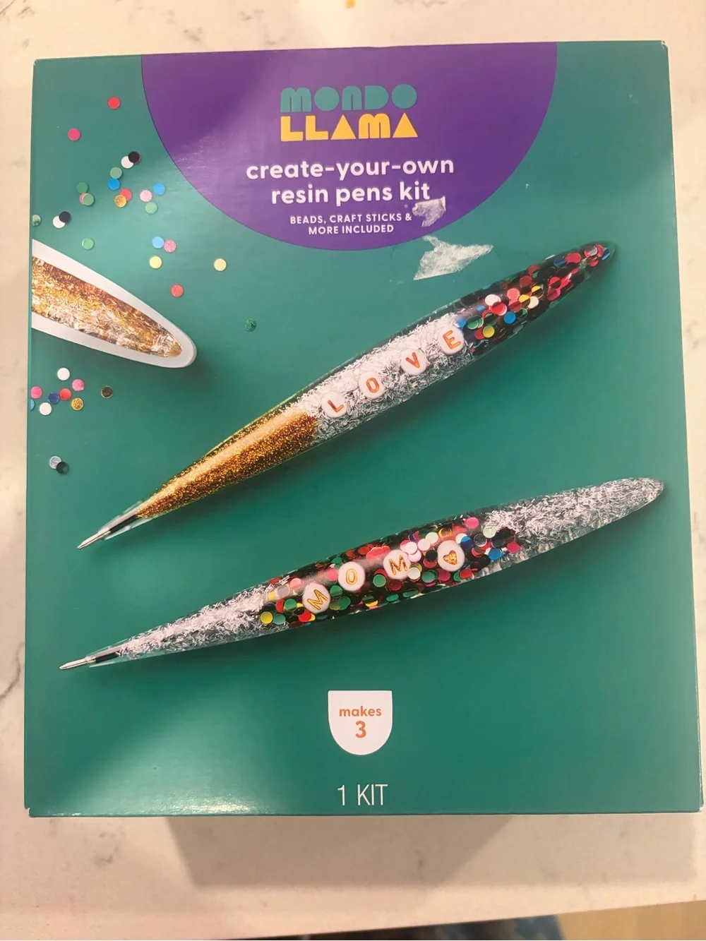 Mondo Llama Create-Your-Own Resin Pens Kit - Teal
